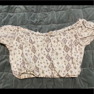 Off the Shoulder Crop Top